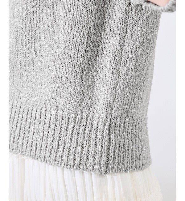 Rope&rsquo;Picnic「ラメ混綿ニットハーフスリーブプルオーバー」|ニット・セーター|