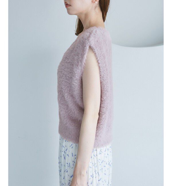 Rope&rsquo;Picnic「ショートフェザーニットベスト」|ベスト・ジレ|