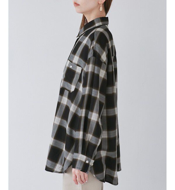 Rope&rsquo;Picnic「オンブレチェックシャツ/UVケア」|シャツ・ブラウス|