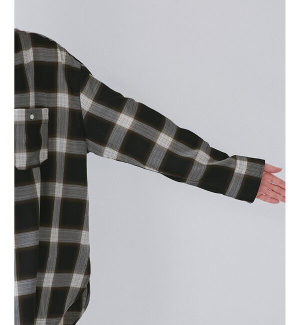 Rope&rsquo;Picnic「オンブレチェックシャツ/UVケア」|シャツ・ブラウス|