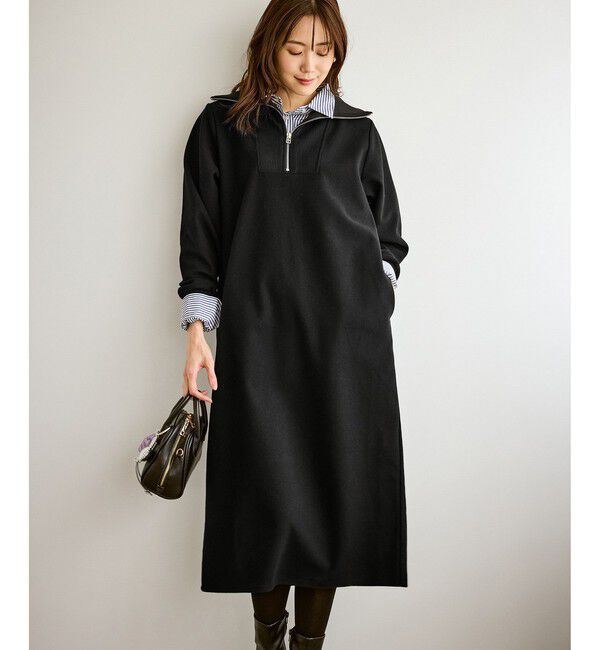 Rope&rsquo;Picnic「【emur/エミュール】圧縮起毛ステンニットワンピース」|ワンピース|