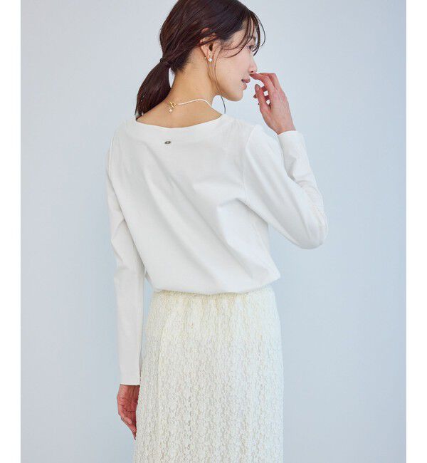 Rope&rsquo;Picnic「60シルケットボートネックジャケットインナー」|Tシャツ・カットソー|