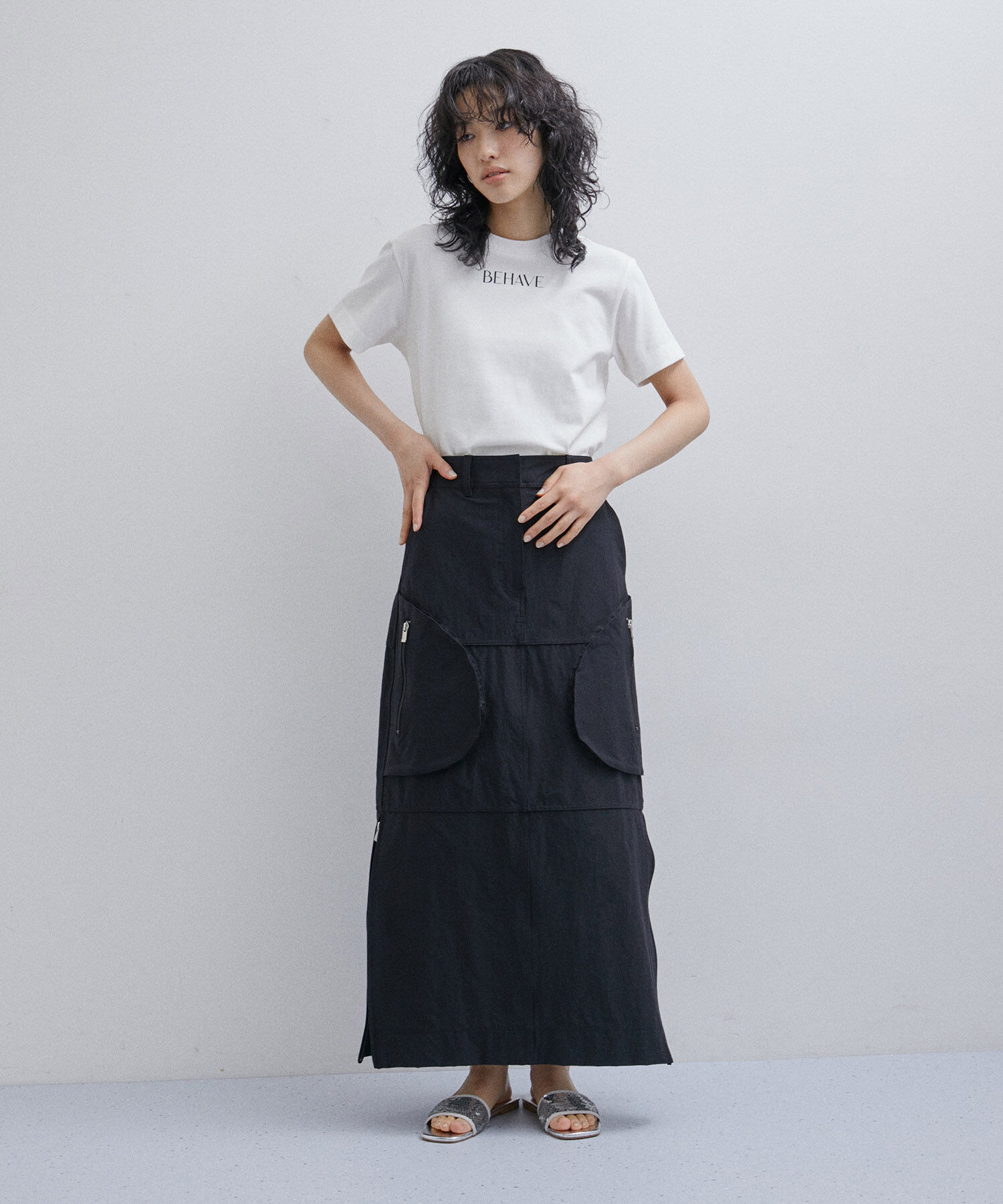 ADAM ET ROPE'「プリントコンパクトTEE」|Tシャツ・カットソー|