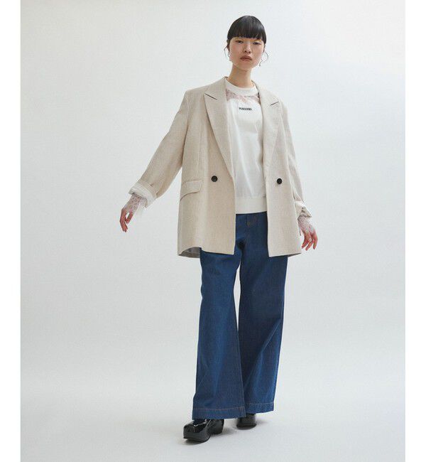 ADAM ET ROPE'「【サステナブル】レースロンTEE」|Tシャツ・カットソー|