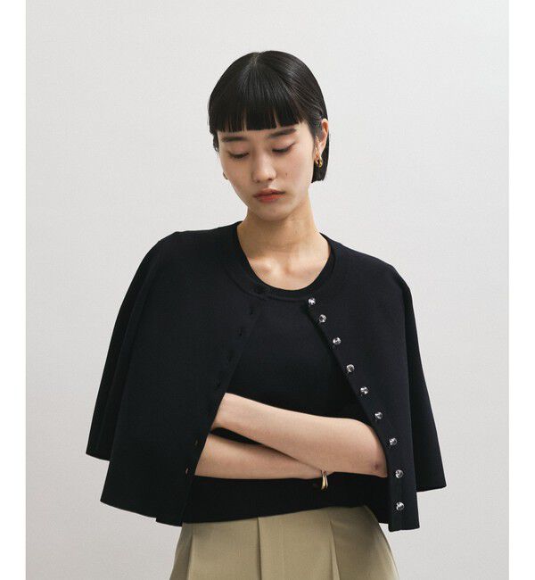 ADAM ET ROPE'「【サステナブル】クールタッチニットカーディガン」|カーディガン|