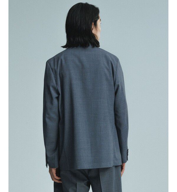 ADAM ET ROPE'「サマーウーステッド ボックスシルエット アンコンジャケット / セットアップ可能」|テーラードジャケット|