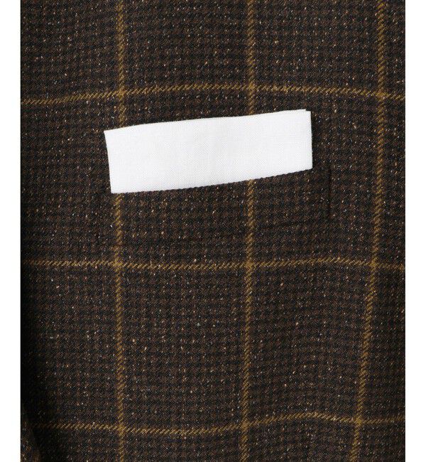 ADAM ET ROPE'「ダブルブレストツイード＆チェックジャケット」|テーラードジャケット|