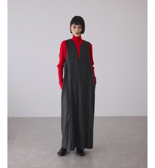 ADAM ET ROPE'「【WEB限定】ストレートセミツイードワンピース」|ワンピース|