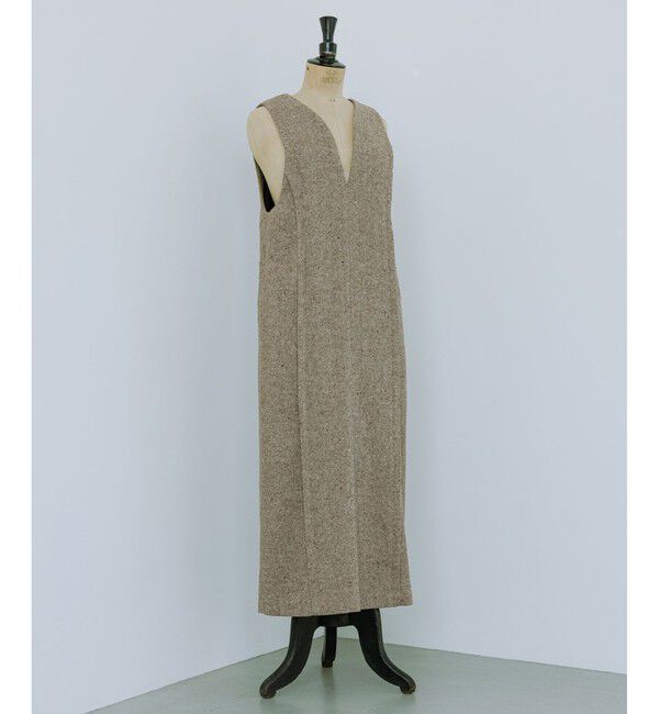 ADAM ET ROPE'「【WEB限定】ストレートセミツイードワンピース」|ワンピース|