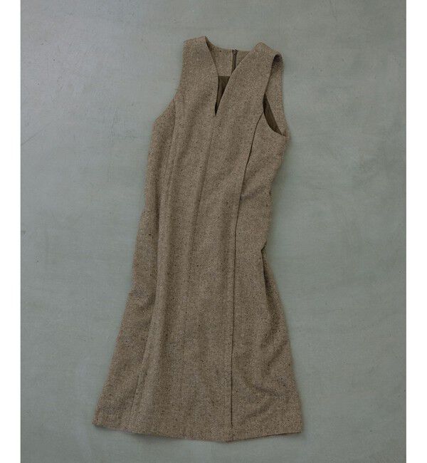 ADAM ET ROPE'「【WEB限定】ストレートセミツイードワンピース」|ワンピース|