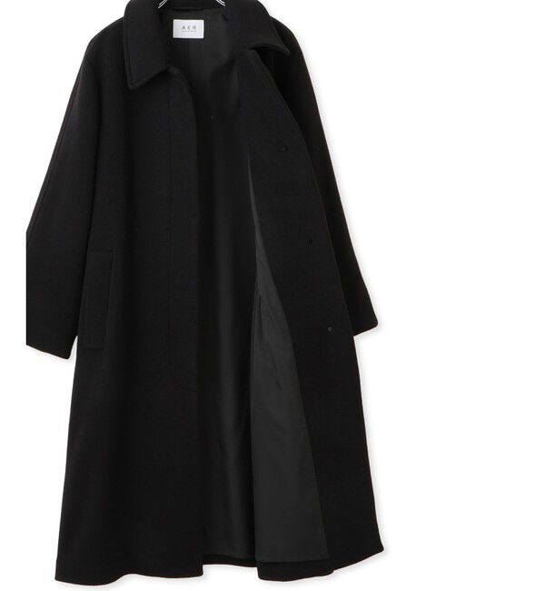 ADAM ET ROPE'「【WEB限定】ベルテッドオーバーサイズロングコート」|ステンカラーコート|