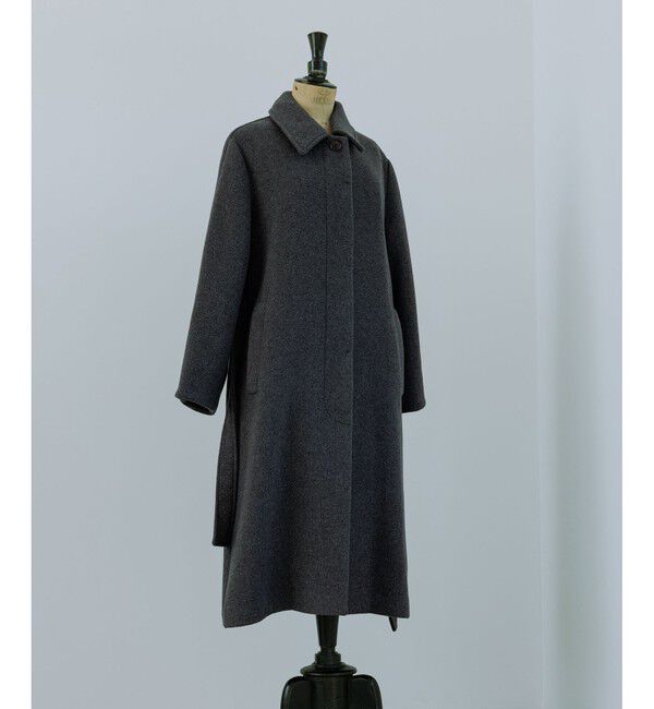 ADAM ET ROPE'「【WEB限定】ベルテッドオーバーサイズロングコート」|ステンカラーコート|