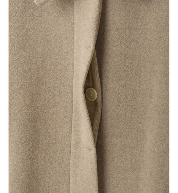 ADAM ET ROPE'「【WEB限定】ベルテッドオーバーサイズロングコート」|ステンカラーコート|