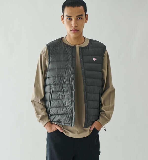  「DANTON | インナーダウンベスト MEN」|その他|BLACK