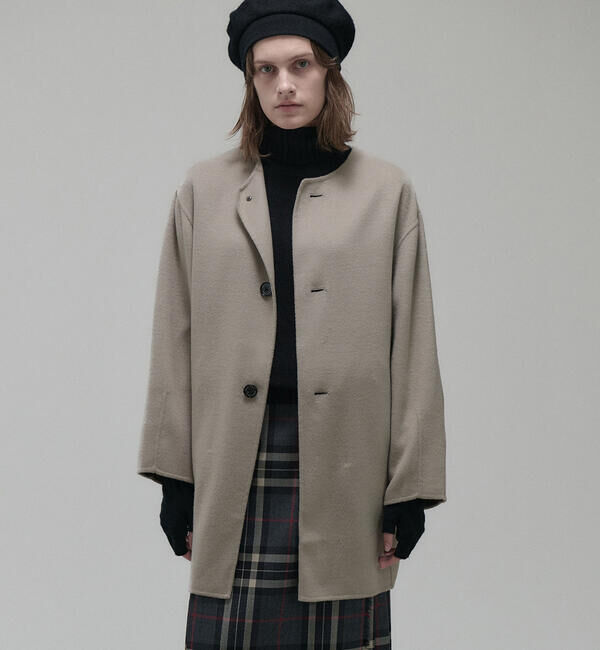 ORCIVAL「ORCIVAL | リバーウール ノーカラーコート WOMEN」|ノーカラーコート|