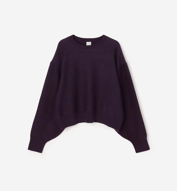 ORCIVAL「ORCIVAL | ウールコットン ラウンドネックプルオーバー WOMEN」|ニット・セーター|PURPLE