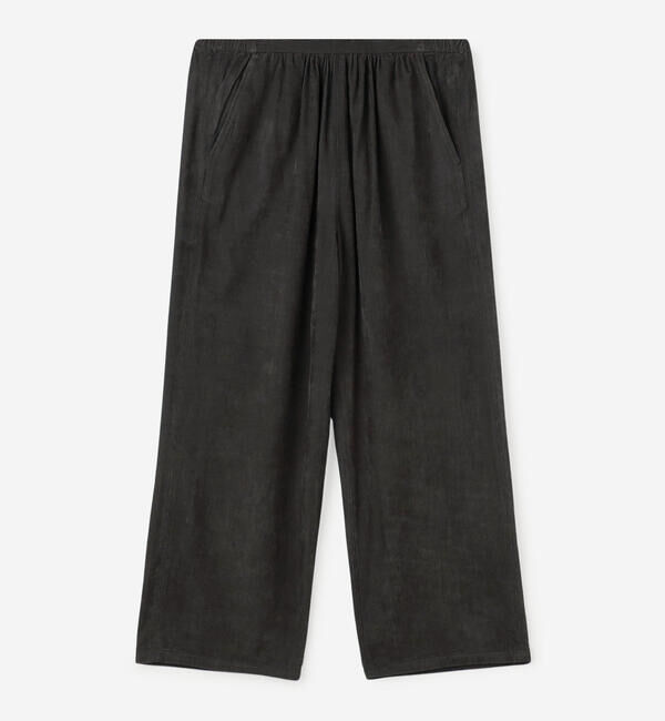 LE GLAZIK「LE GLAZIK | コットンレーヨン エラスティックパンツ WOMEN」|チノ|