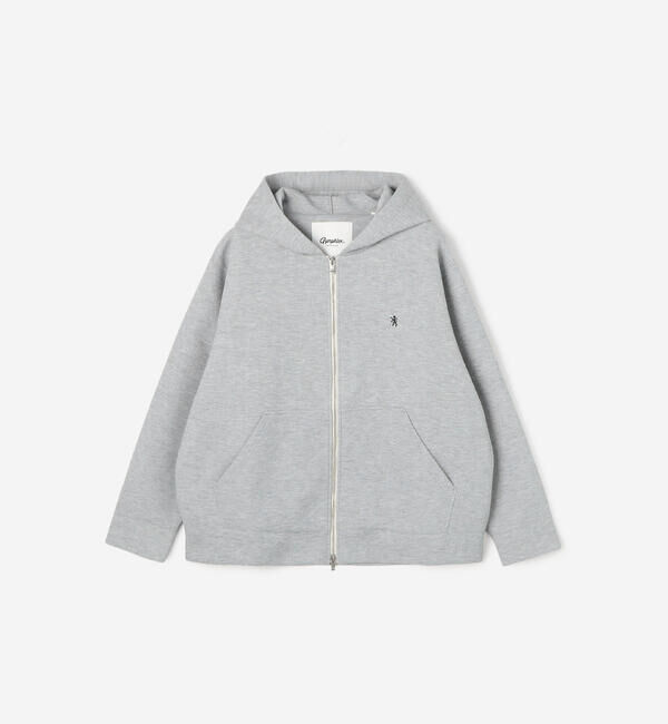 GYMPHLEX「Gymphlex | ダンボールニット ジップフードジャケット MEN」|パーカー|GREY