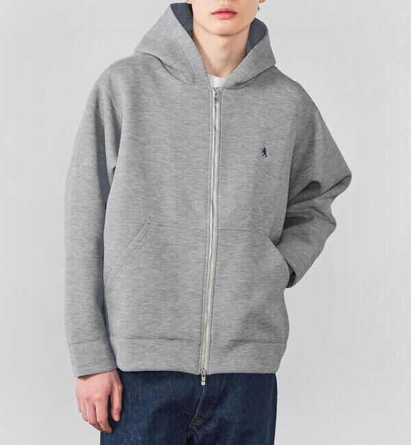 GYMPHLEX「Gymphlex | ダンボールニット ジップフードジャケット MEN」|パーカー|