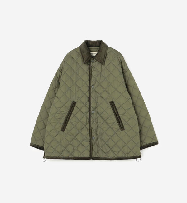  「THE SHINZONE | 〈別注〉QUILTING SHORT COAT WOMEN」|テーラードジャケット|KHAKI