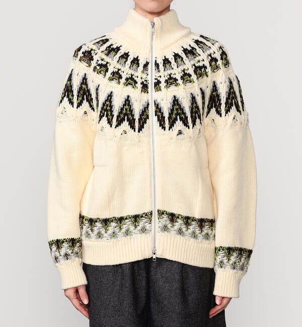  「COOHEM | 〈別注〉ノルディック ニットブルゾン WOMEN」|ニット・セーター|