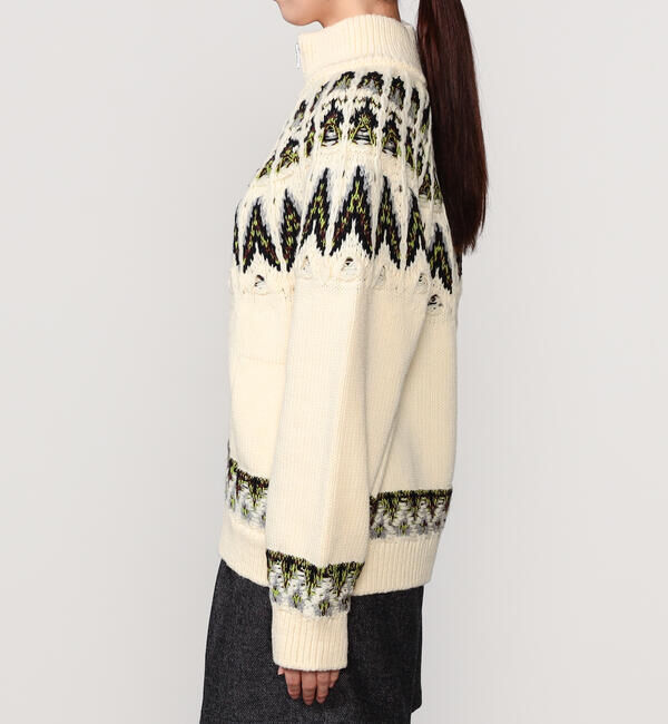  「COOHEM | 〈別注〉ノルディック ニットブルゾン WOMEN」|ニット・セーター|