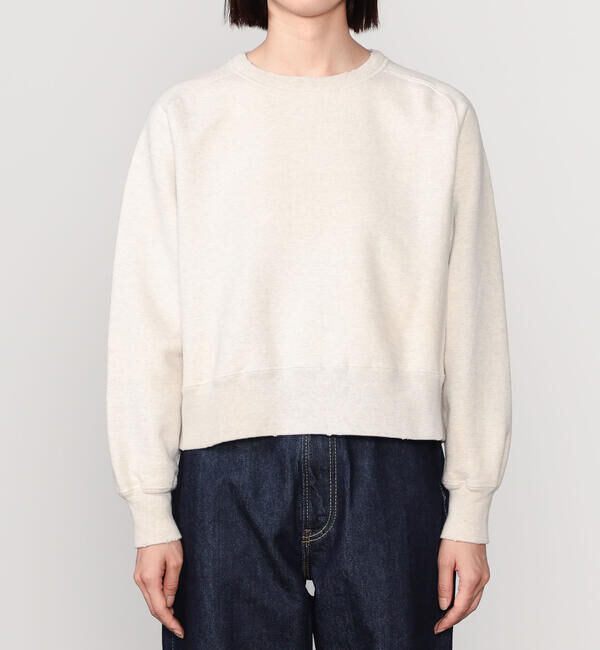  「WHITESVILLE |〈別注〉ダメージ クルーネックスウェット WOMEN」|Tシャツ・カットソー|