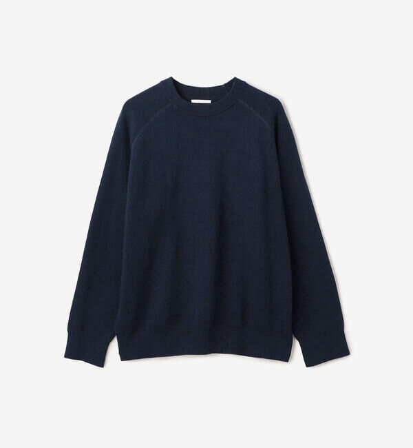  「RYE TENDER | 〈別注〉クルーネック ニット MEN」|ニット・セーター|NAVY