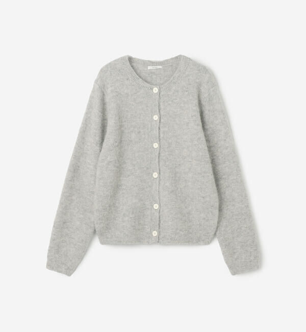  「eunoia | クルーネック 長袖カーディガン WOMEN」|ニット・セーター|