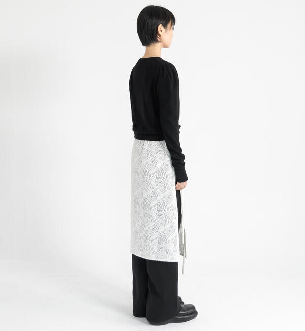  「eunoia | ジャガード ラップスカート WOMEN」|スカート|