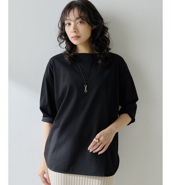  「ボートコットンジャージープルオーバー」|Tシャツ・カットソー|ブラック