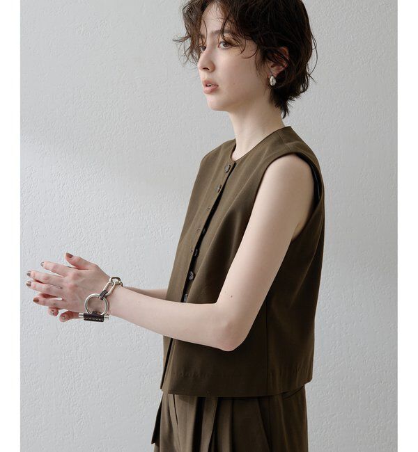 THE PAUSE「【THE PAUSE】トロコンパクトジレ」|ベスト・ジレ|