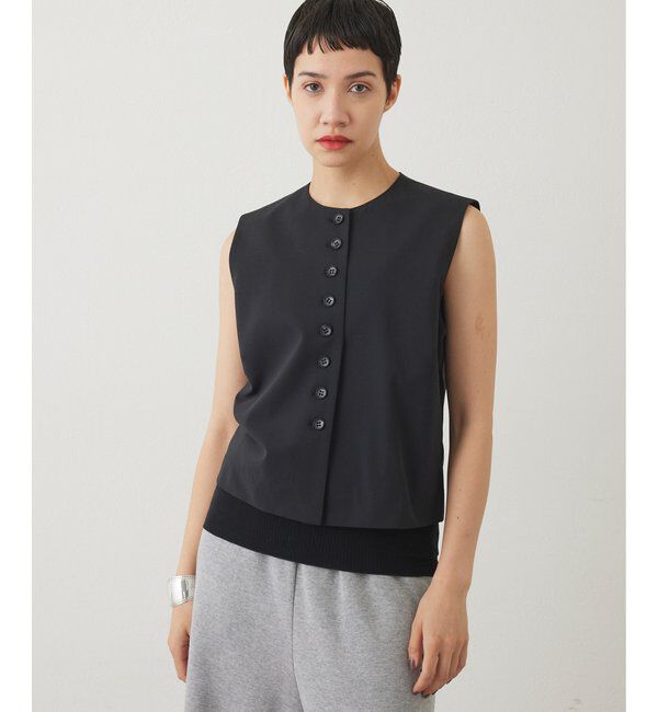 THE PAUSE「【THE PAUSE】トロコンパクトジレ」|ベスト・ジレ|