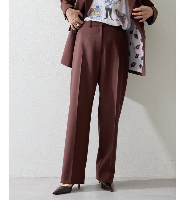  「平織りセンタープレスパンツ」|チノ|