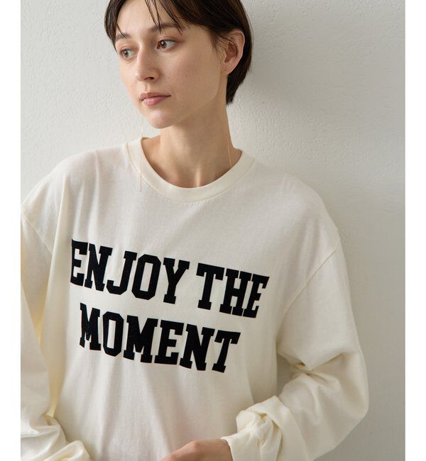  「フロッキープリントロングTシャツ」|Tシャツ・カットソー|