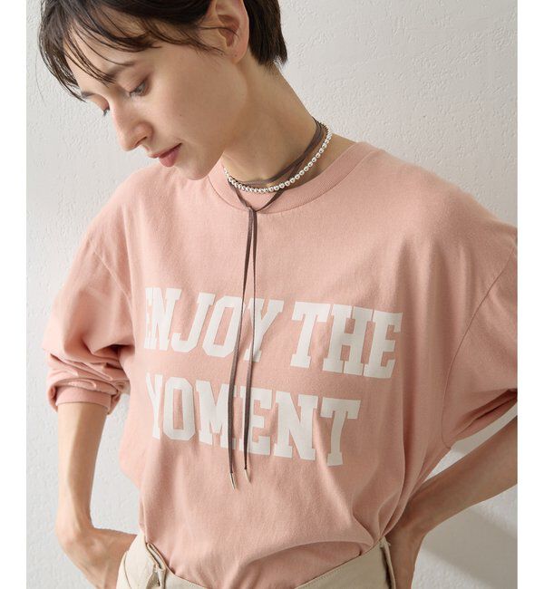  「フロッキープリントロングTシャツ」|Tシャツ・カットソー|