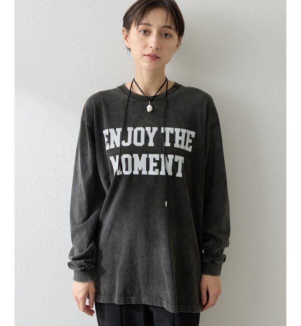  「フロッキープリントロングTシャツ」|Tシャツ・カットソー|