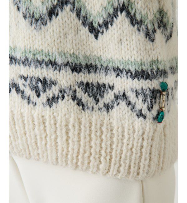  「【BSBEE】カウチンZIP ニット」|ニット・セーター|