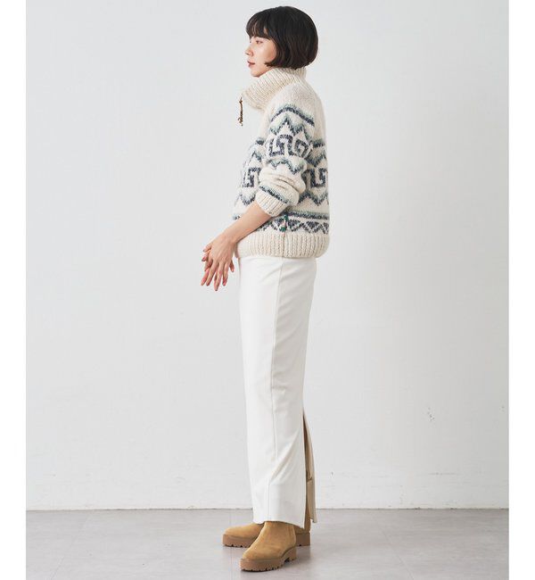  「【BSBEE】カウチンZIP ニット」|ニット・セーター|