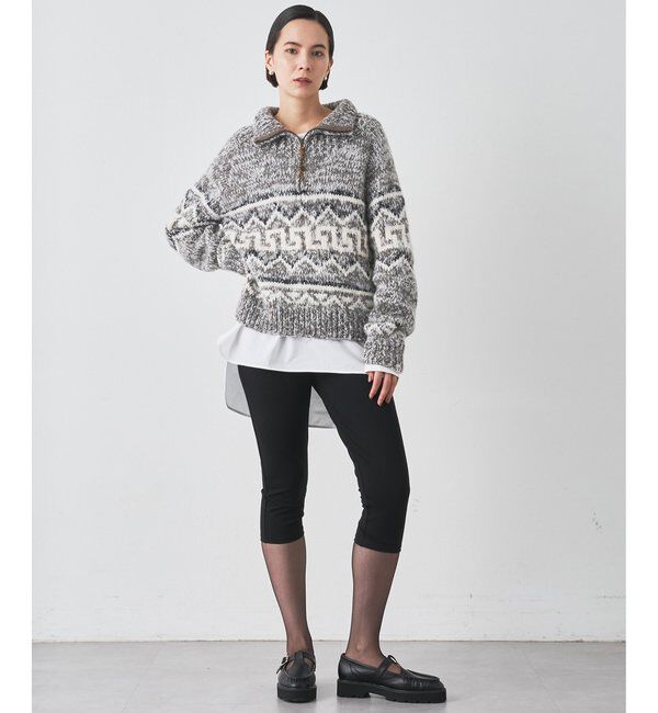  「【BSBEE】カウチンZIP ニット」|ニット・セーター|