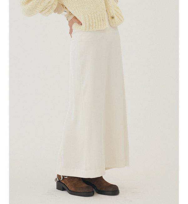 THE PAUSE「【THE PAUSE】サテンIラインスカート」|スカート|