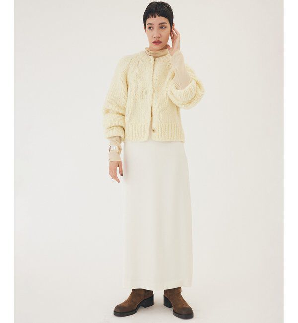 THE PAUSE「【THE PAUSE】サテンIラインスカート」|スカート|