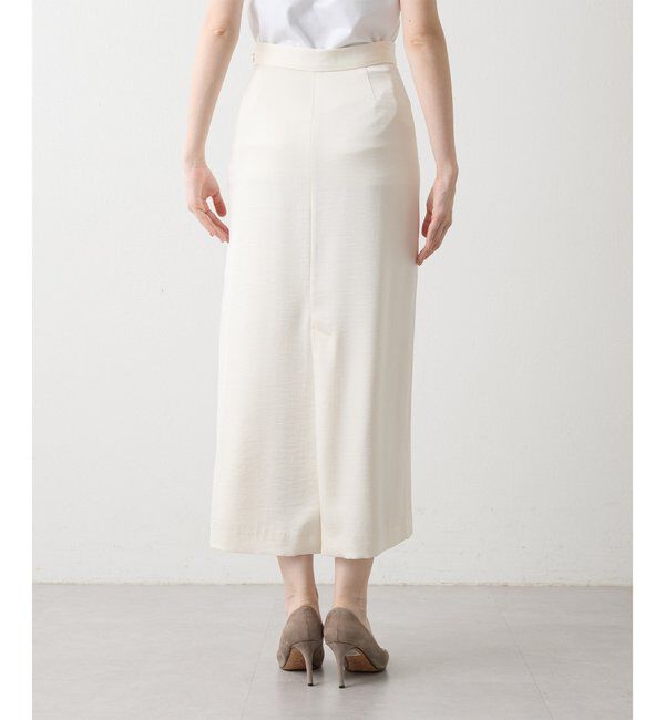 THE PAUSE「【THE PAUSE】サテンIラインスカート」|スカート|