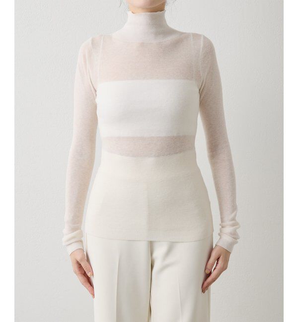 THE PAUSE「【THE PAUSE】リブハイネックプルオーバー」|ニット・セーター|