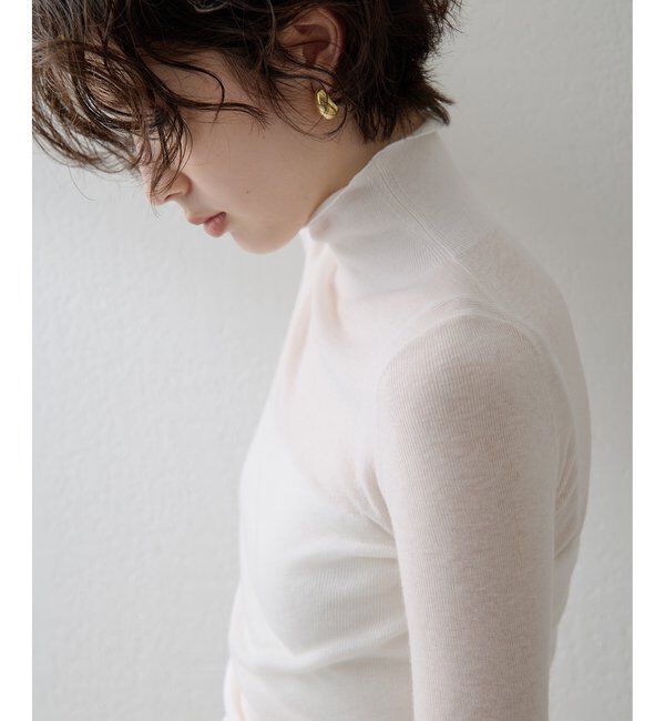 THE PAUSE「【THE PAUSE】リブハイネックプルオーバー」|ニット・セーター|