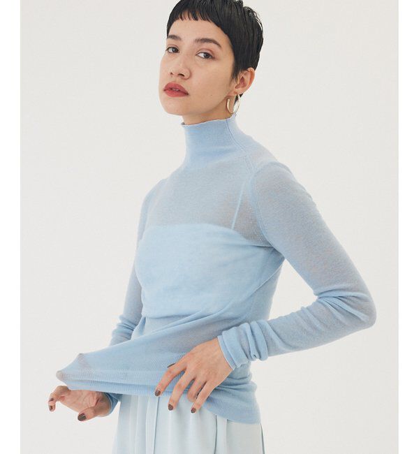 THE PAUSE「【THE PAUSE】リブハイネックプルオーバー」|ニット・セーター|