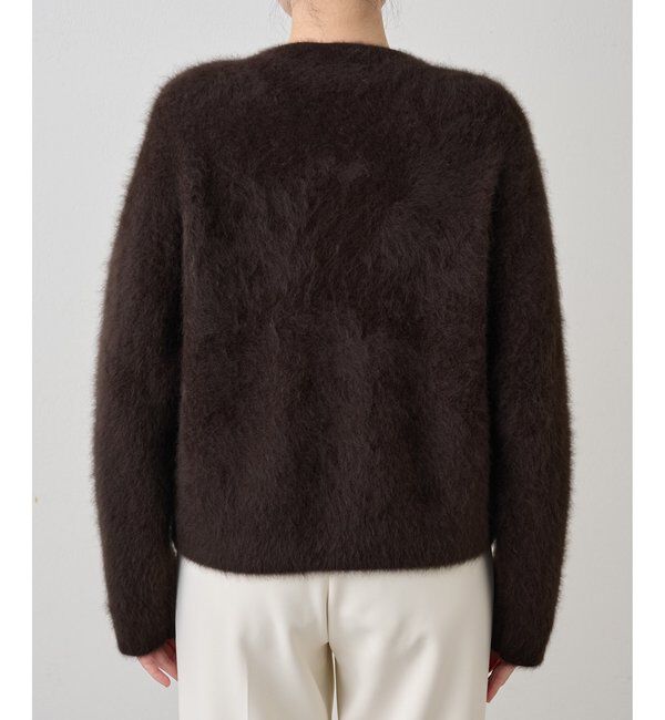  「ファーボタンジャケット」|ニット・セーター|
