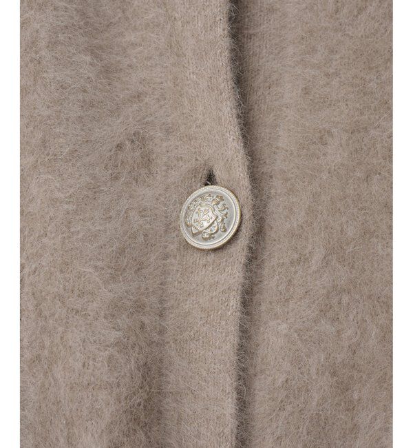  「ファーボタンジャケット」|ニット・セーター|