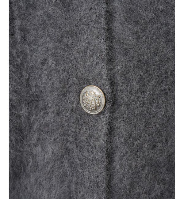  「ファーボタンジャケット」|ニット・セーター|