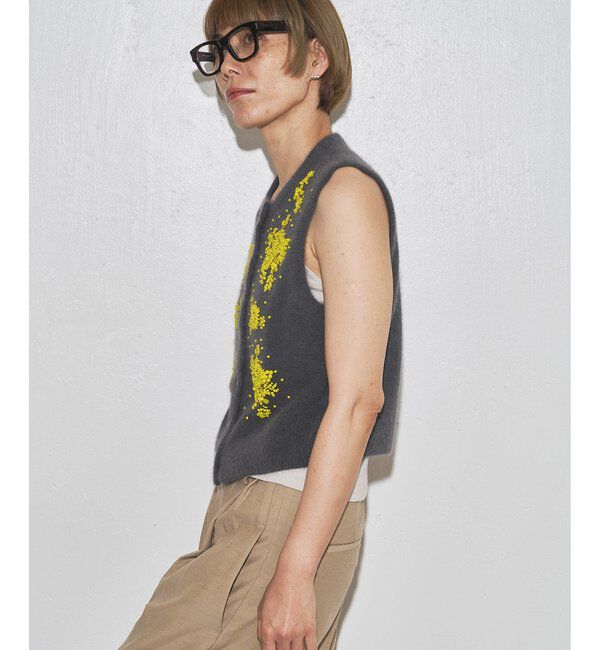 GEMINI「【GEMINI】ビーズニットジレ」|ニット・セーター|